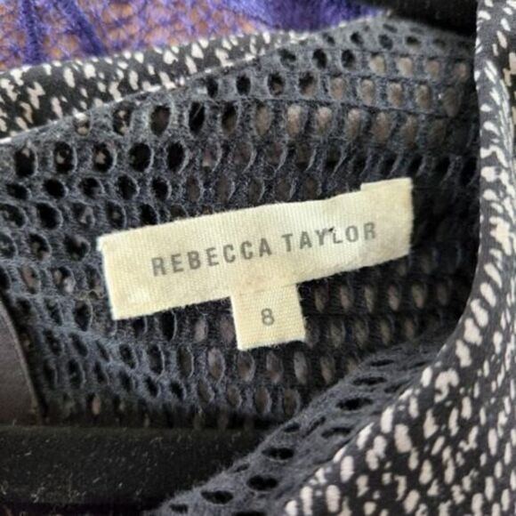 Rebecca Taylor techy Herringbone Point Double-layer Tweed Dress Womens Size 8 - Picture 8 of 8